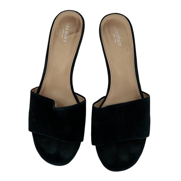 Botkier Carlie Black Suede Block Heel Sandals Size 8.5 Women’s - Picture 4 of 8